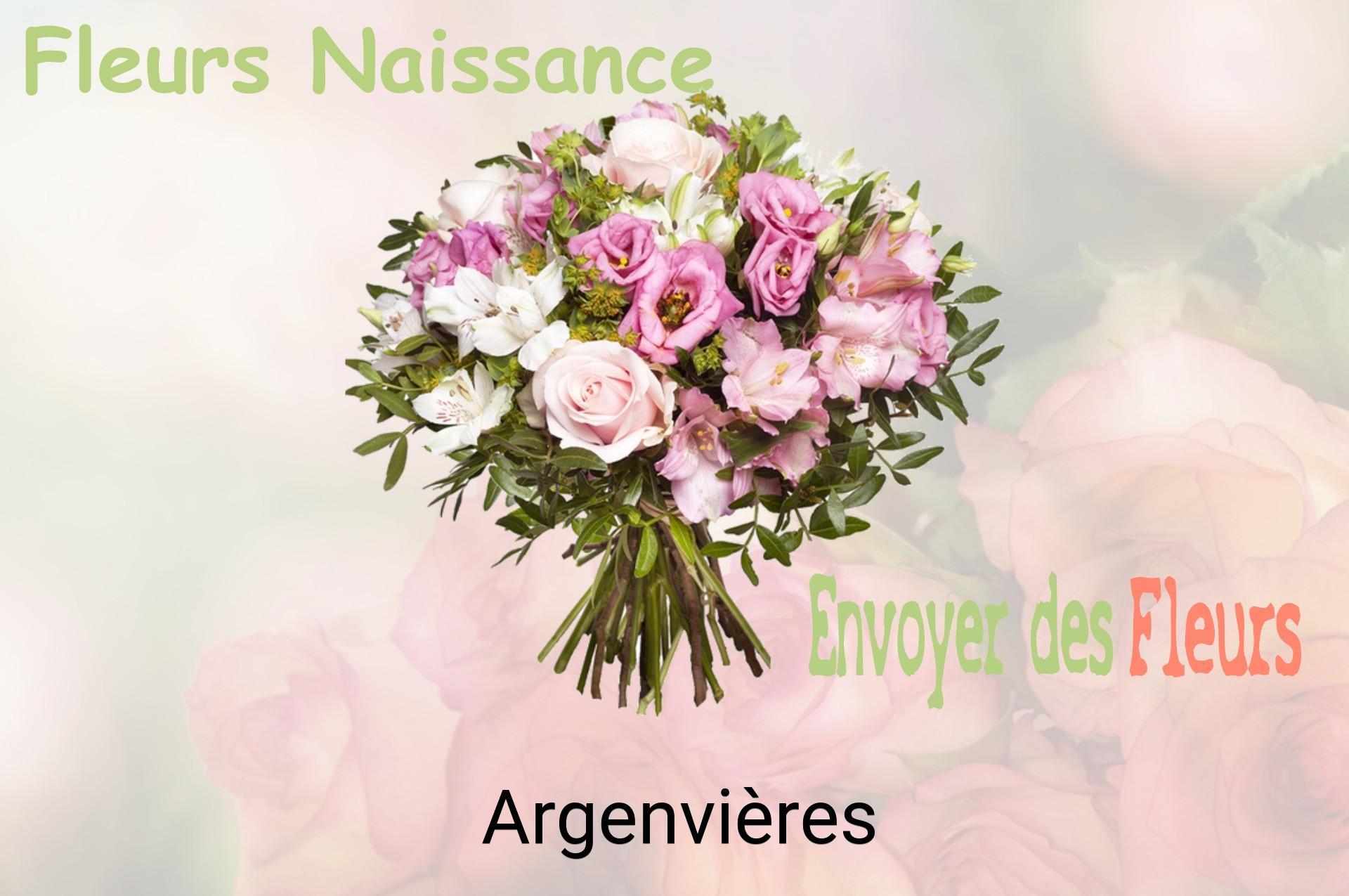 Bouquet de fleurs de naissance livré à Argenvières